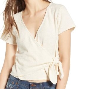 Madewell Texture and Thread Wrap Top